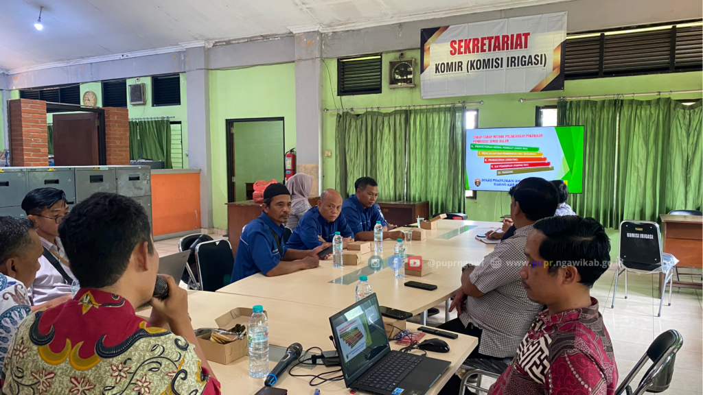 Bidang SDA PUPR Ngawi Gelar Rapat Pembahasan Metode Pelaksanaan Pembuatan Sumur Dalam