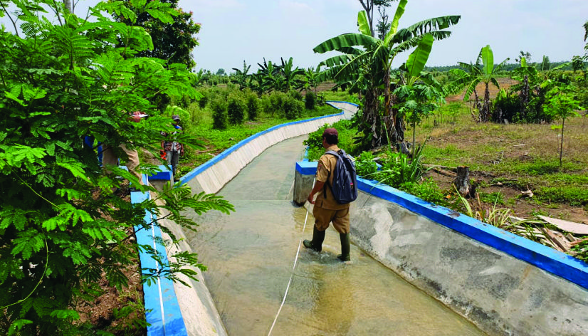 Jaringan Irigasi di Kabupaten Ngawi Sepanjang 457,83 Km
