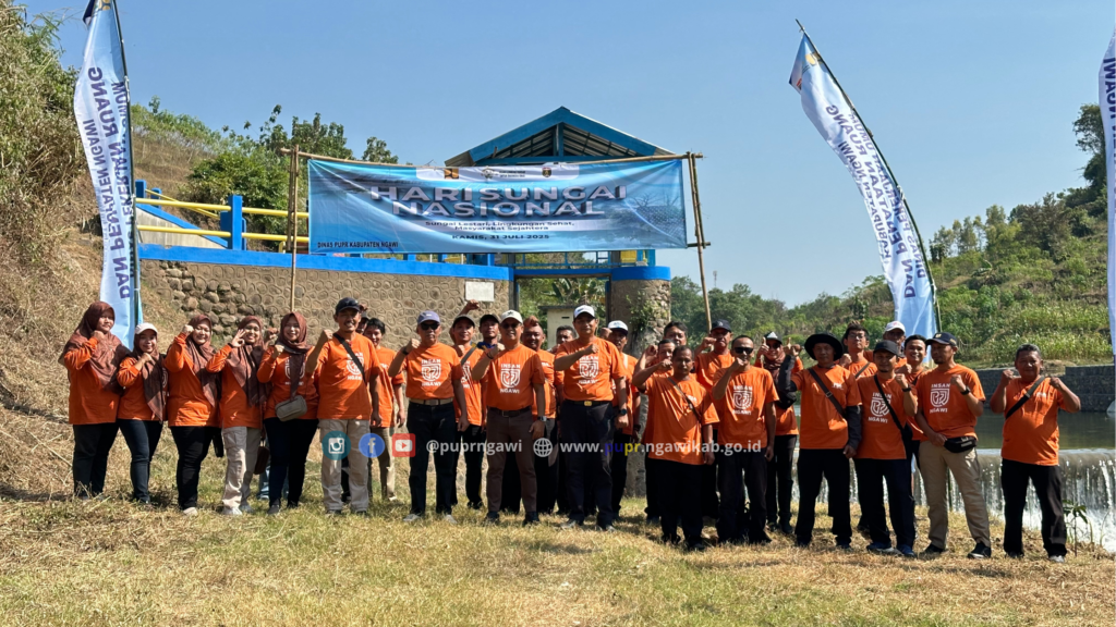 Dinas PUPR Kabupaten Ngawi Peringati Hari Sungai Nasional 2025 di Bendungan Dero, Bringin, Ngawi