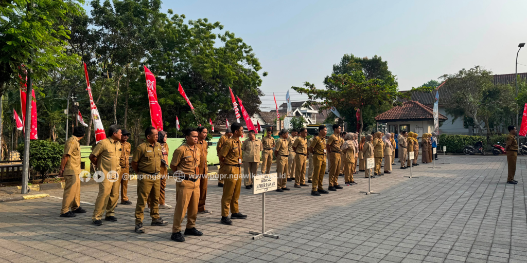 Apel Rutin Dinas PUPR Ngawi, Sekdin Tekankan Pentingnya Memaknai Kemerdekaan dan Semangat Kebersamaan